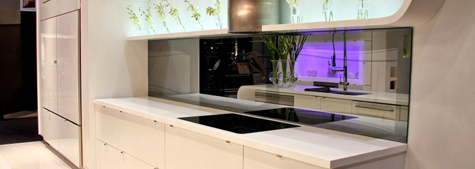 Glacier White Corian Kitchen Countertop